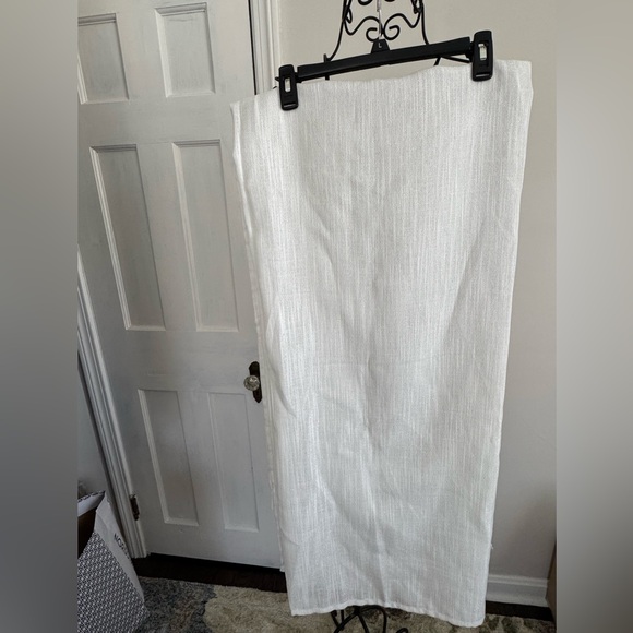 Source Unknown Other - NWOT White shower curtain, woven look with light silver thread shimmer